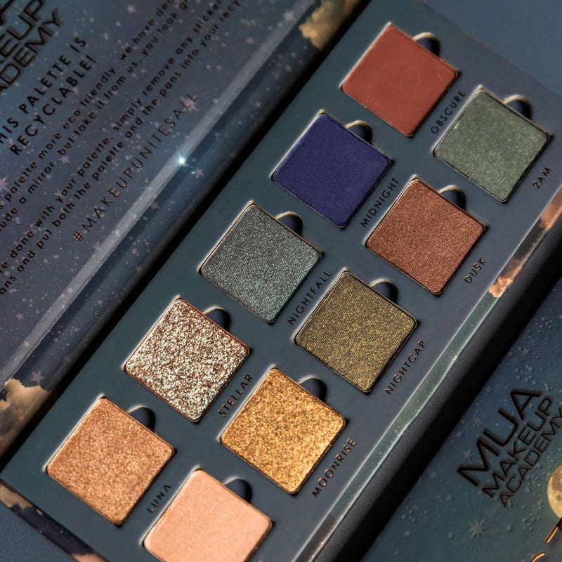 MUA 10 Shade Eyeshadow Palette - NOCTURNAL