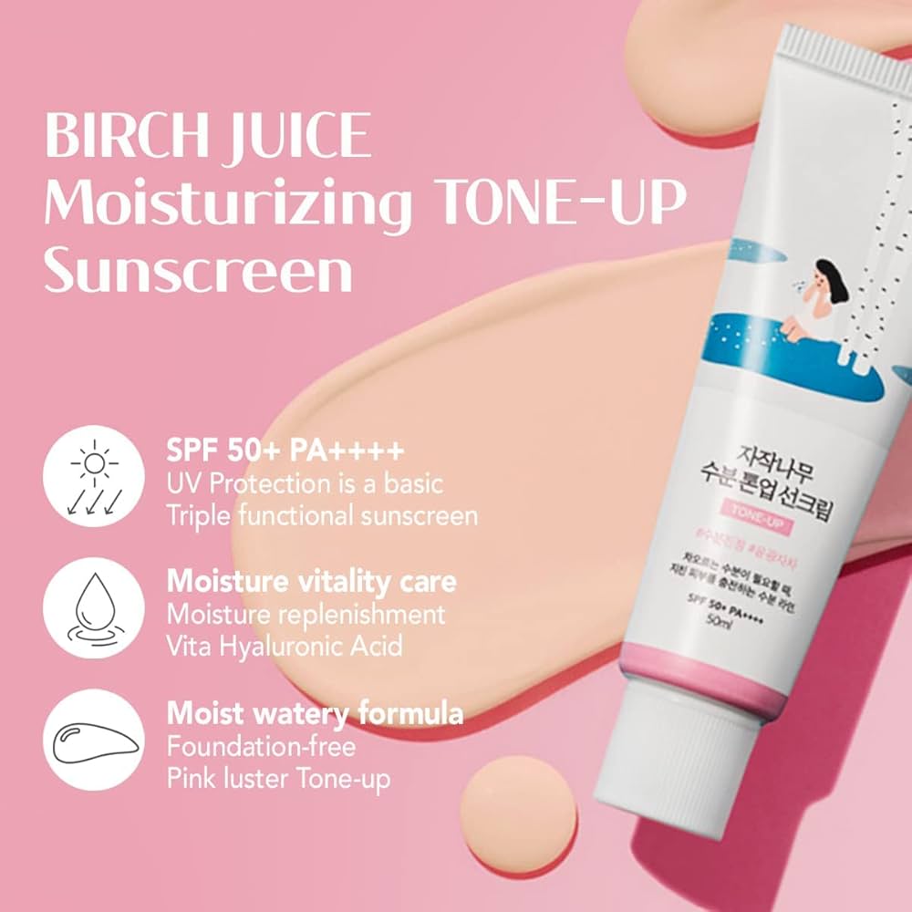 Round Lab Birch Juice Tone-Up Moisturizing Sunscreen SPF50+ & PA++++ 50ml