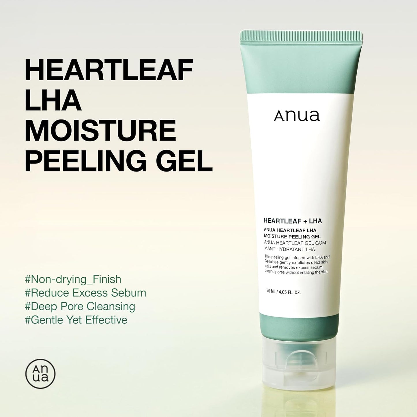 Anua - Heartleaf LHA Moisture Peeling Gel Facial Scrub 120ml