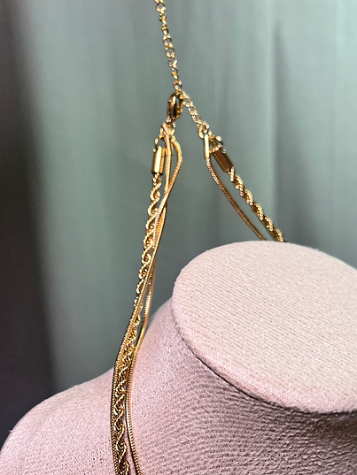 Triple Chain 18K Gold Plated