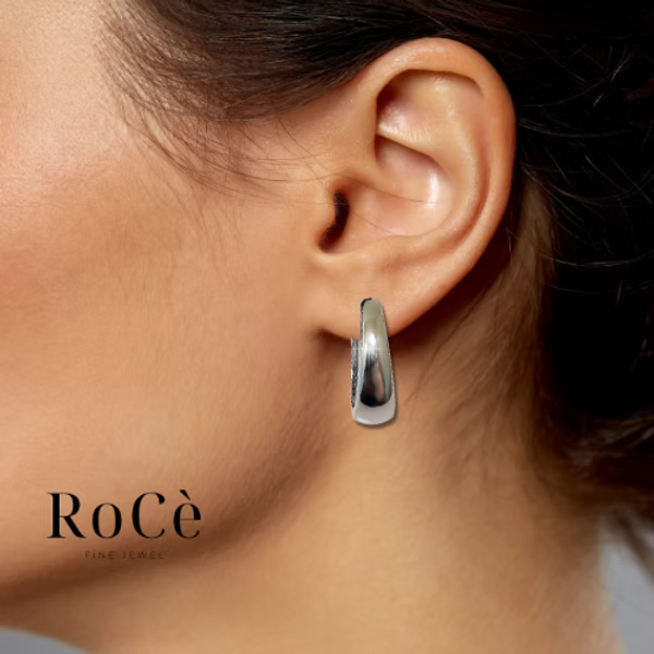 Hoops earrings Silver