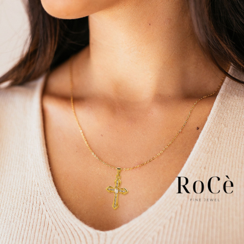 Amara Cross 18K Gold Plated
