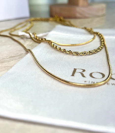 Triple Chain 18K Gold Plated