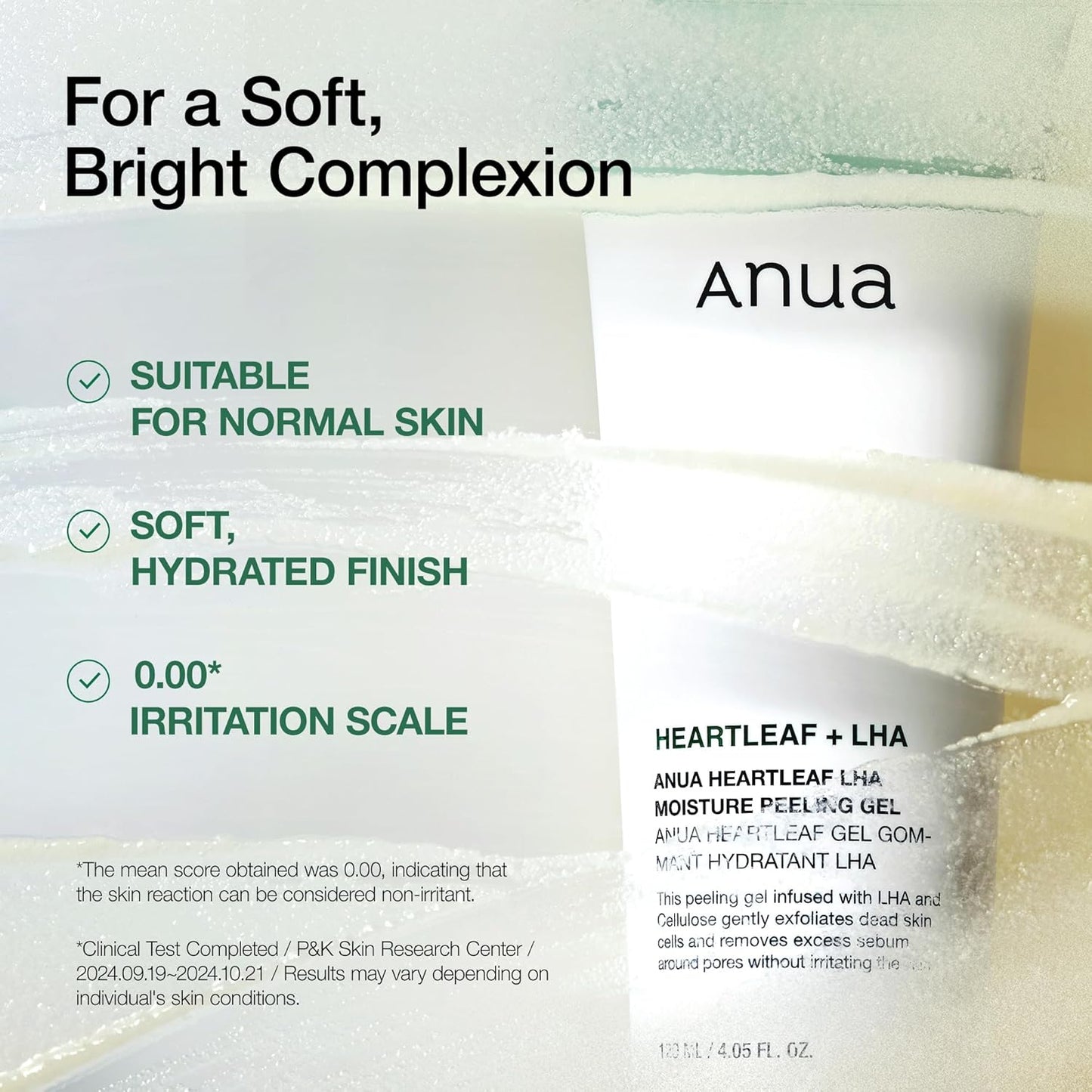 Anua - Heartleaf LHA Moisture Peeling Gel Facial Scrub 120ml