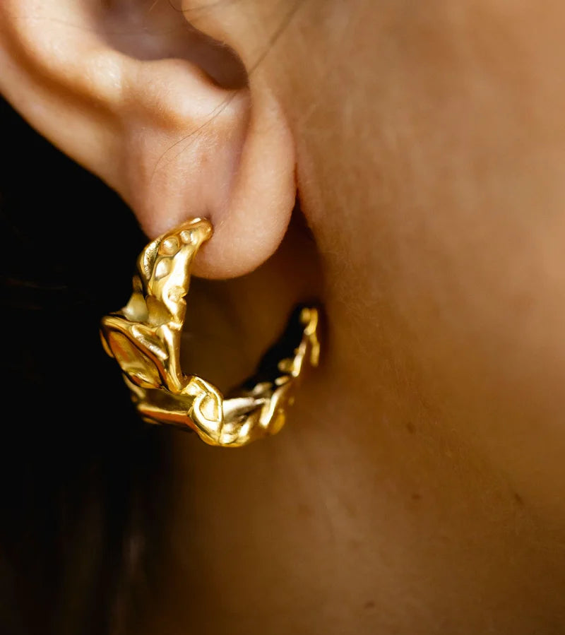 Chunky Earrings Stainless Steel
