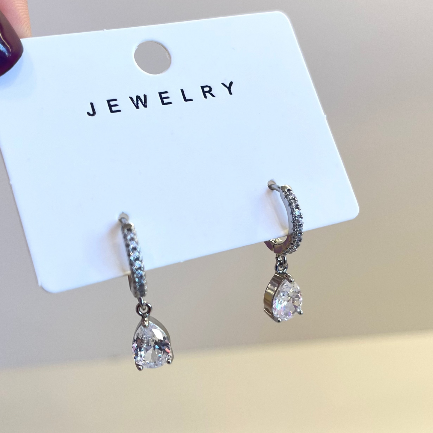 Strass Lux Earrings Silver