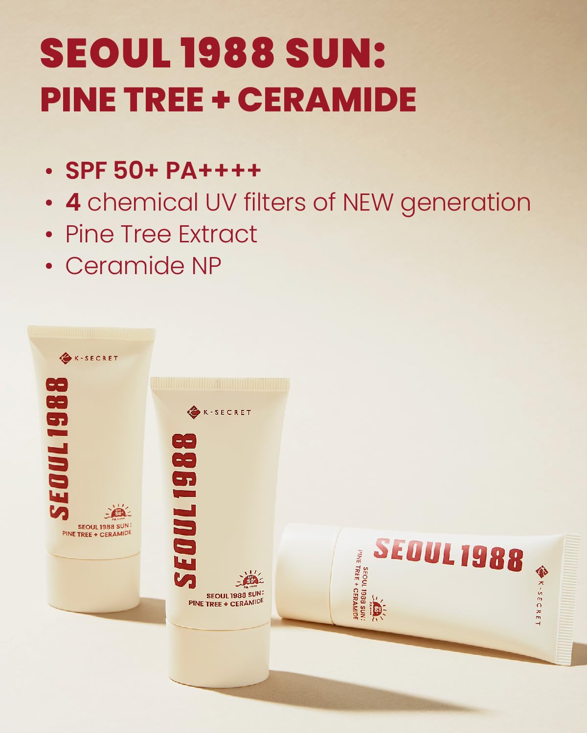 K-SECRET SEOUL 1988 Sun : Pine Tree + Ceramide, 50ml