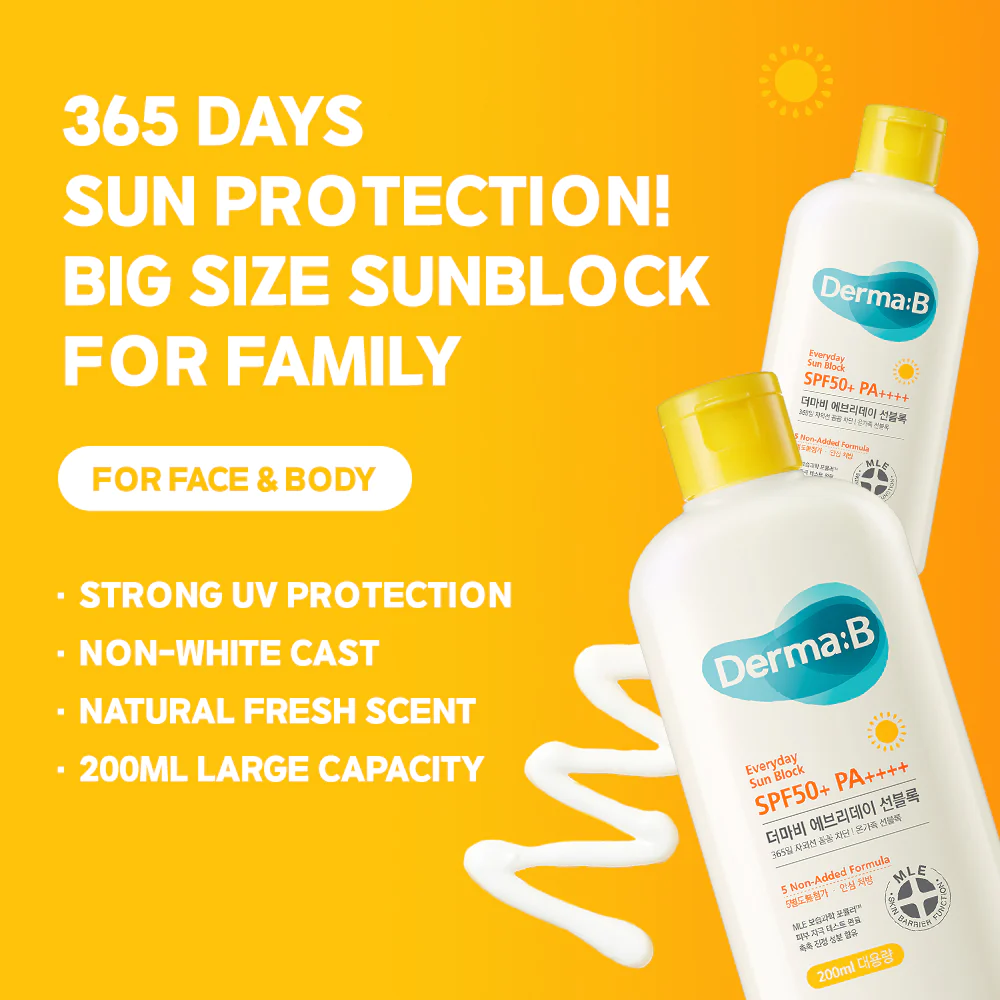 Derma:B Everyday Sun Block SPF50+ 200ml