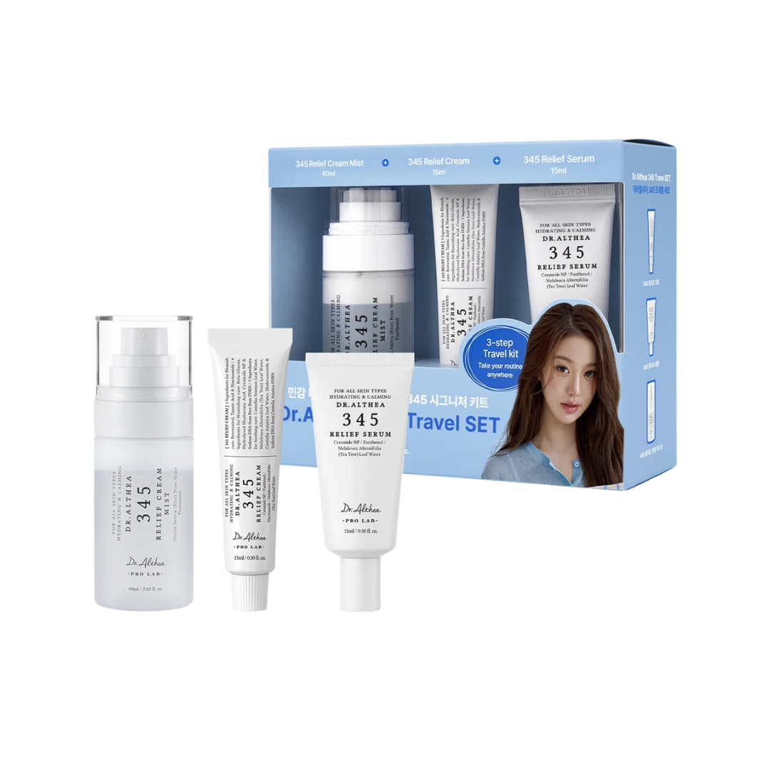 Dr Althea 345 Relief Travel Kit Mist Serum Cream Cyprus