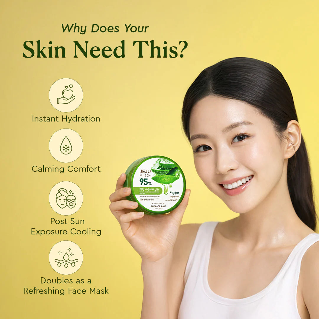 The Face Shop Jeju Aloe Fresh Soothing Gel 300ml