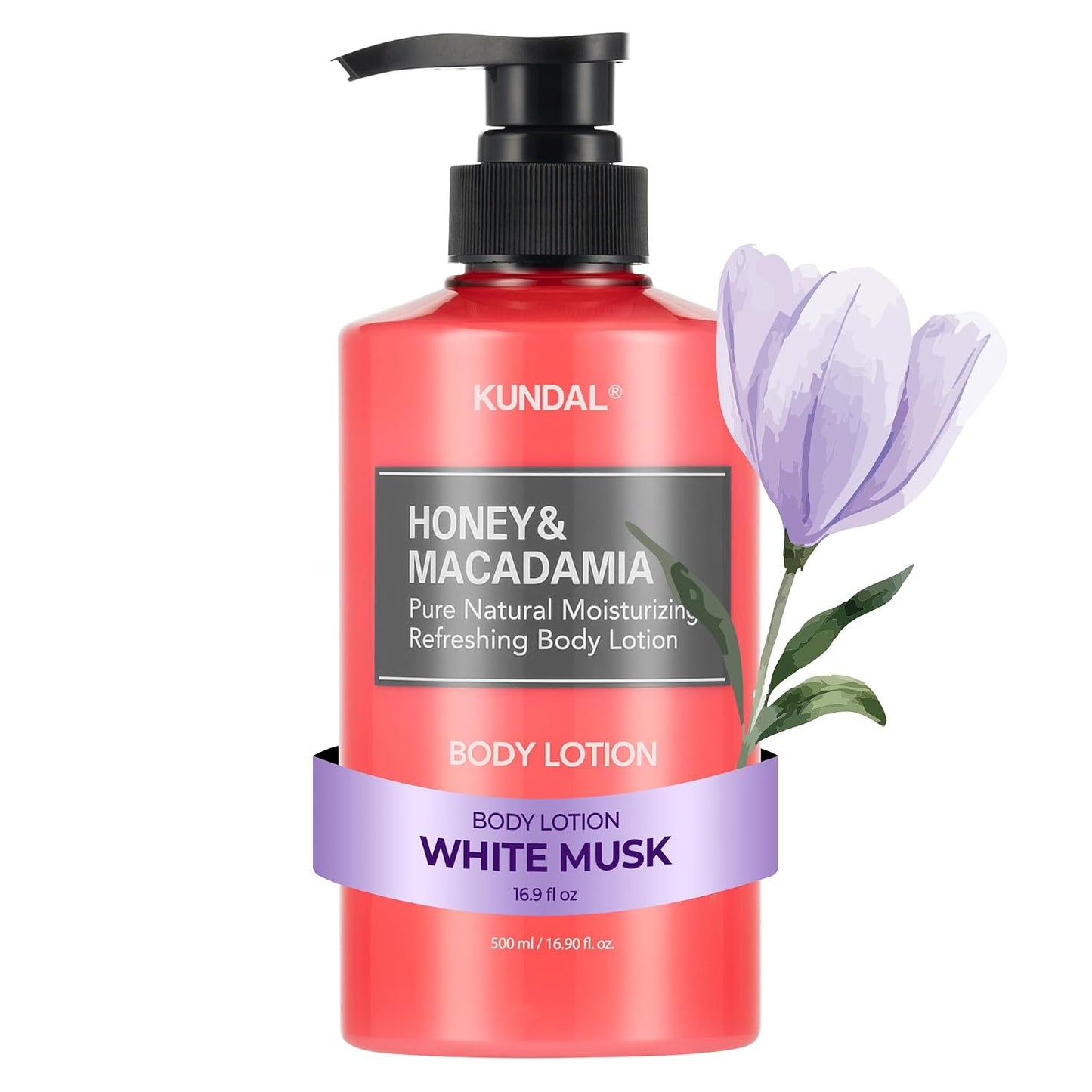KUNDAL Honey & Macadamia Pure Body Lotion (White Musk) 500ML
