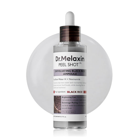 Dr.Melaxin Peel Shot Black Rice Exfoliating Ampoule 80ml