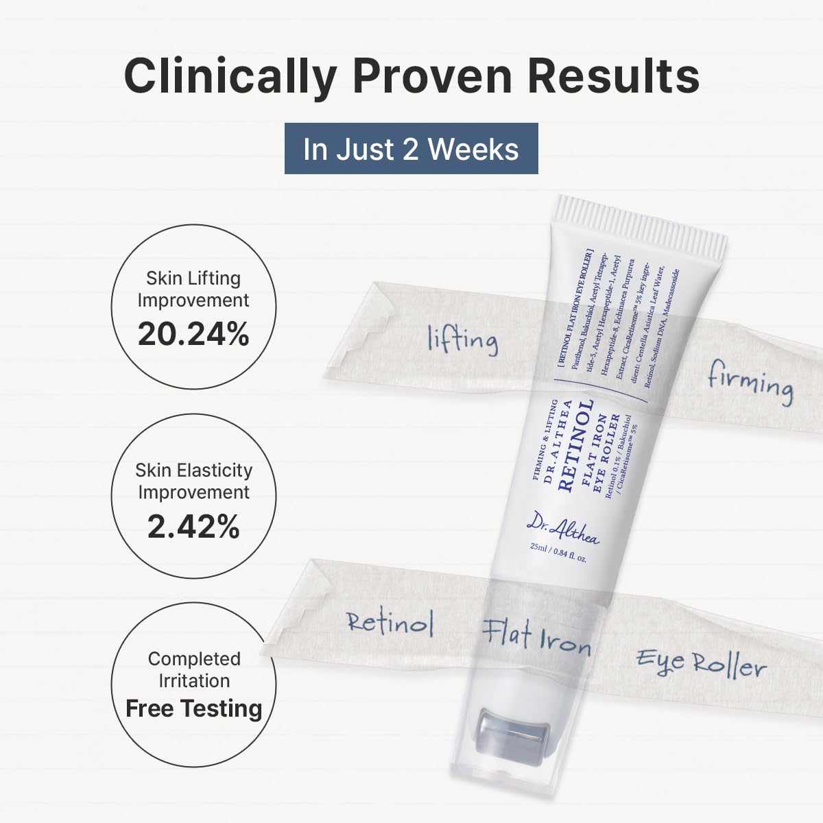 Dr. Althea - Retinol Flat Iron Eye Roller 25ml