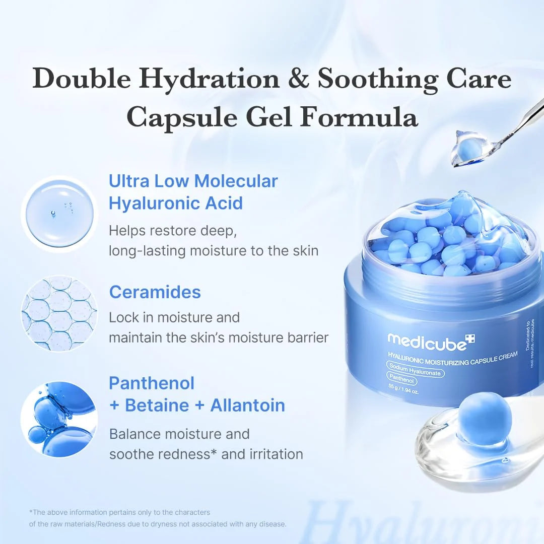 Medicube Hyaluronic Capsule Cream for dry skin | Cyprus 