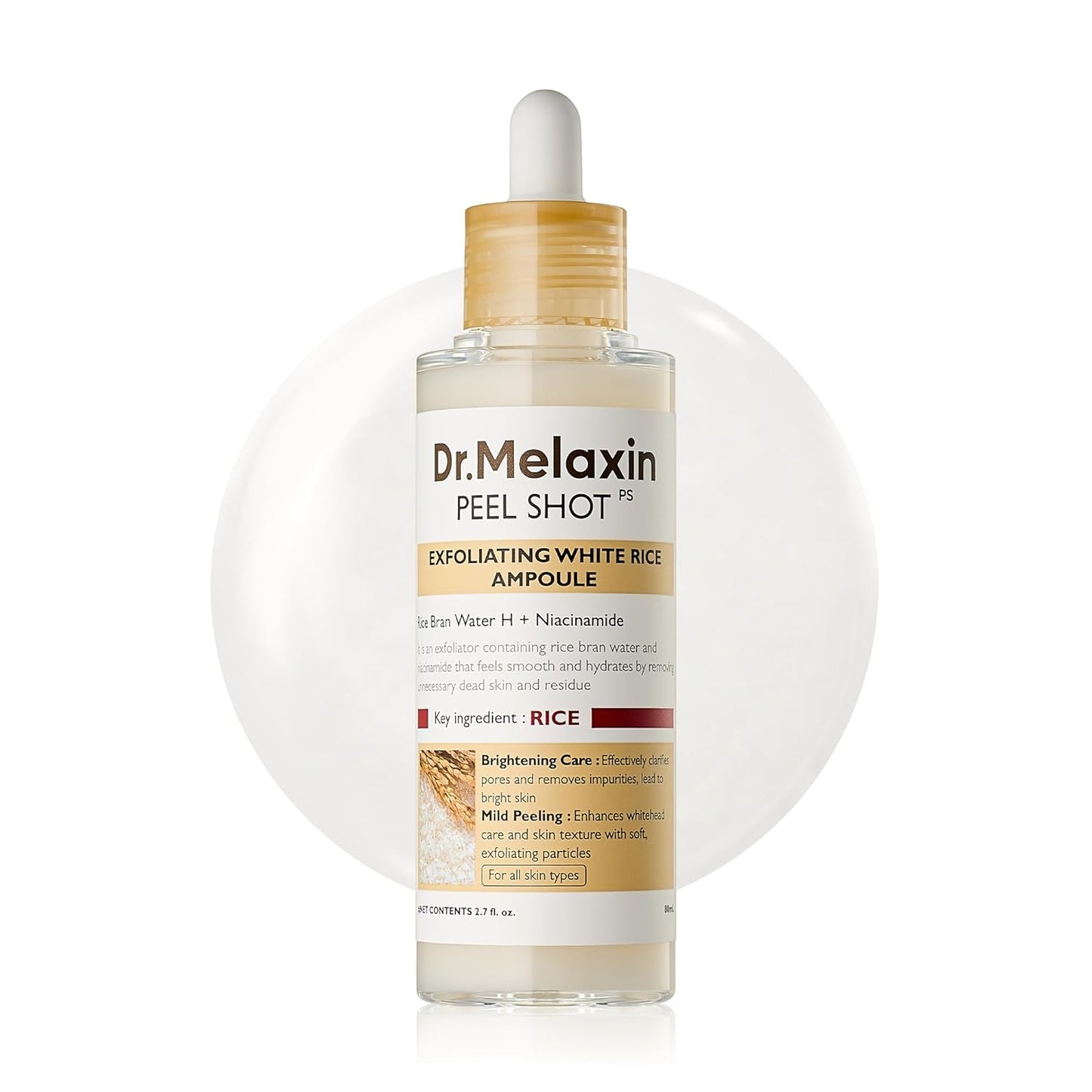 Dr.Melaxin Peel Shot Glow Rice Peeling Ampoule 80ml