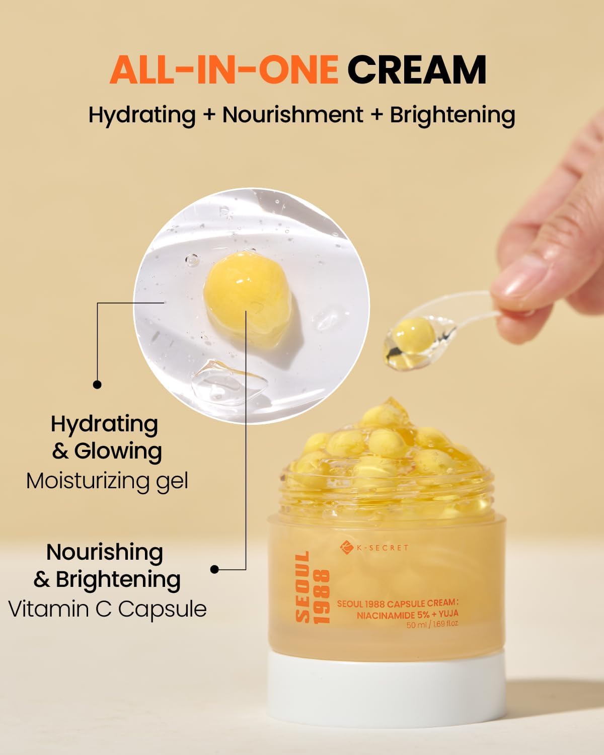KSECRET - SEOUL 1988 Capsule Cream : Niacinamide 5% + Yuja