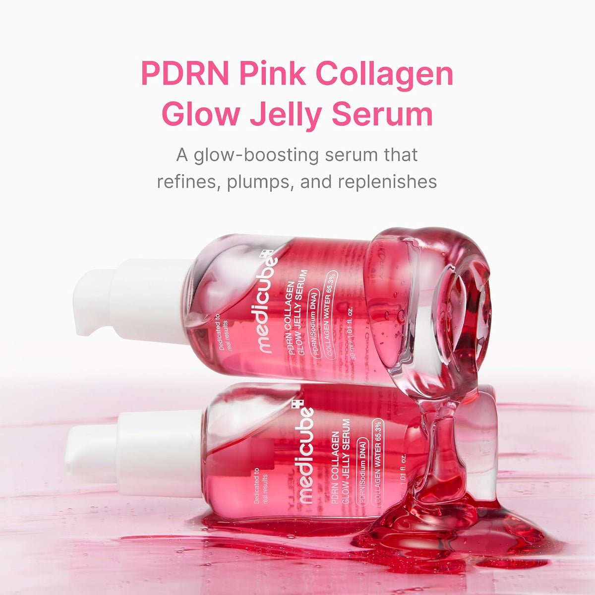 Medicube PDRN Pink Collagen Glow Jelly Serum 30ml