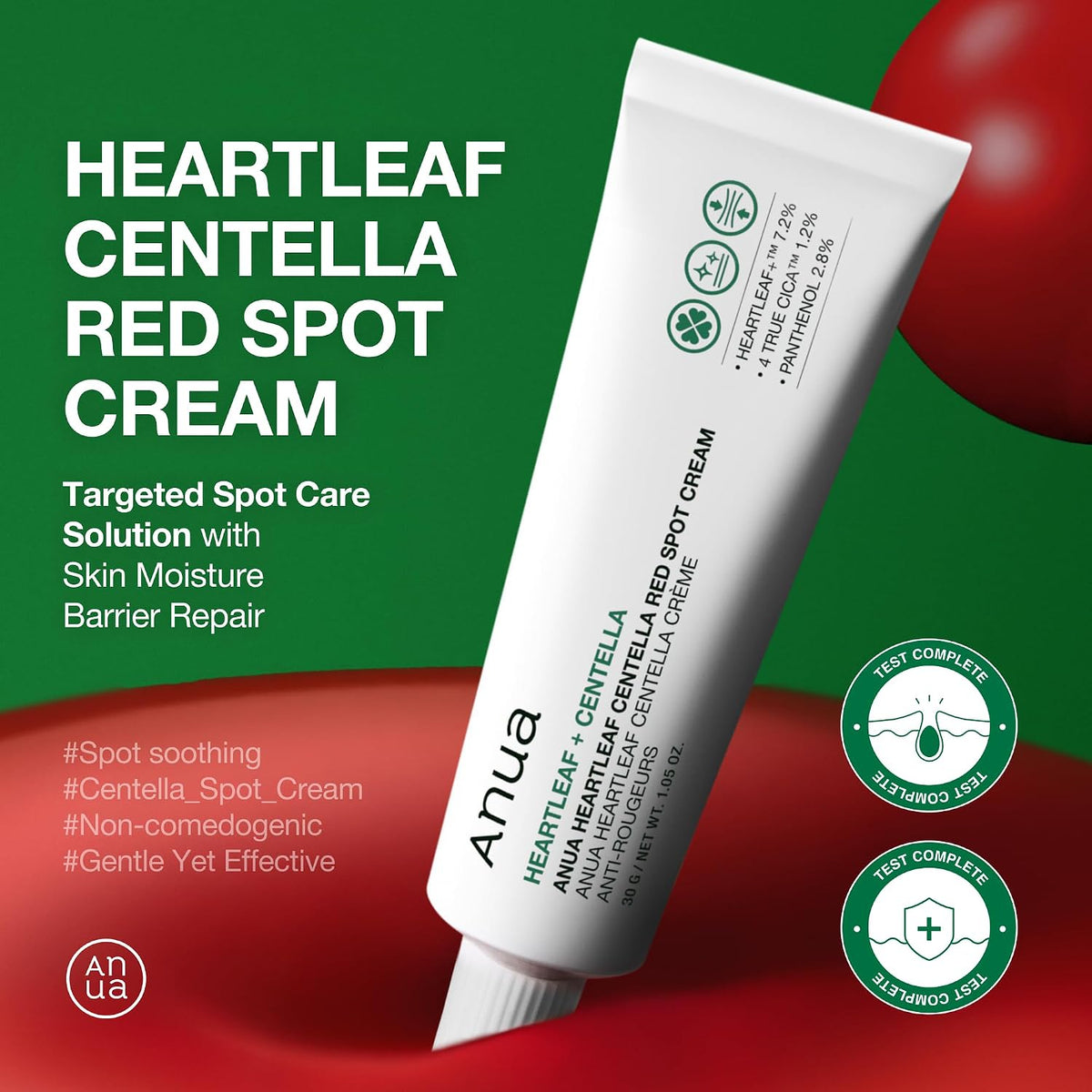 Anua Heartleaf Centella Κρέμα για Κοκκινίλες 30g