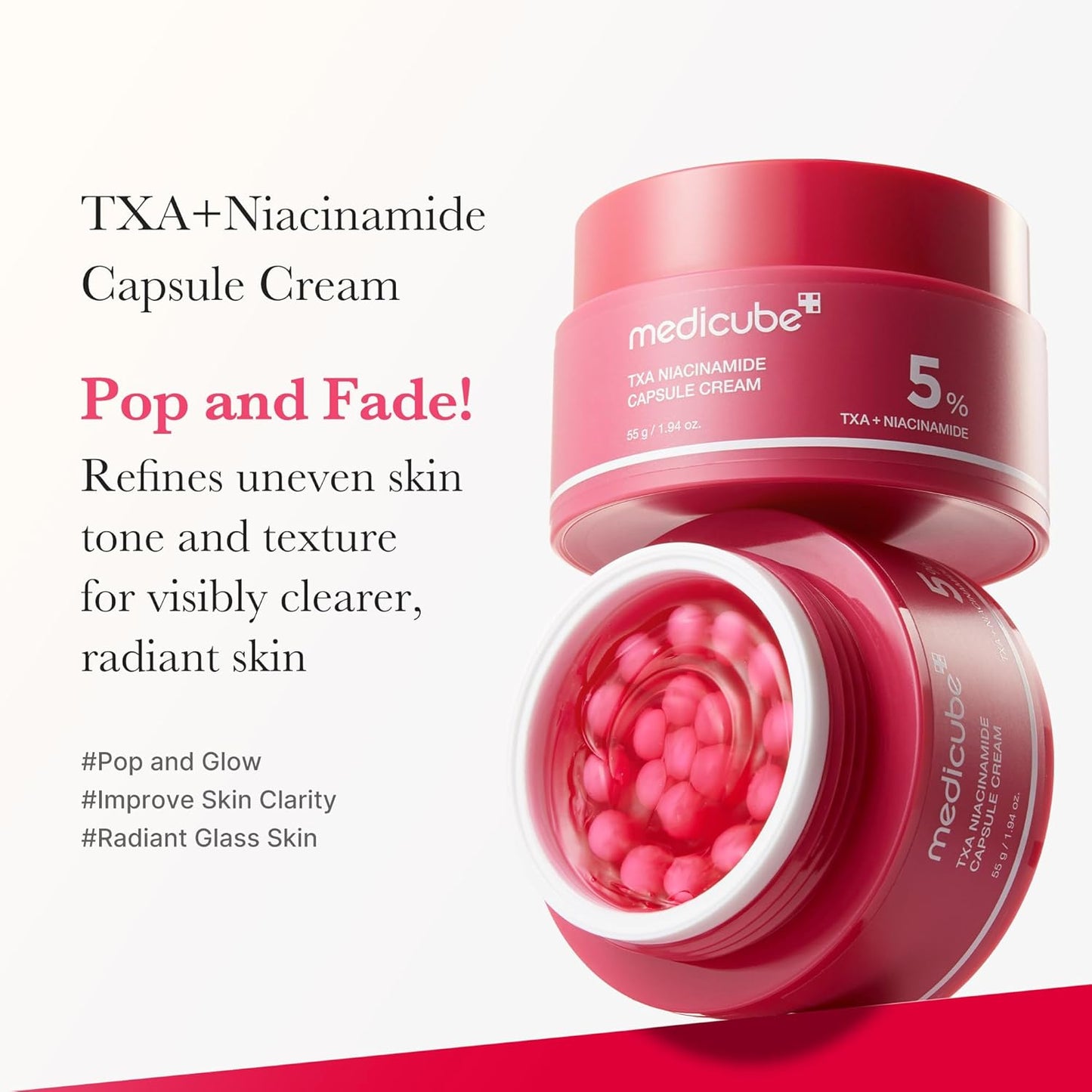 Medicube TXA Niacinamide Capsule Cream for dark spots and post-acne marks in Cyprus