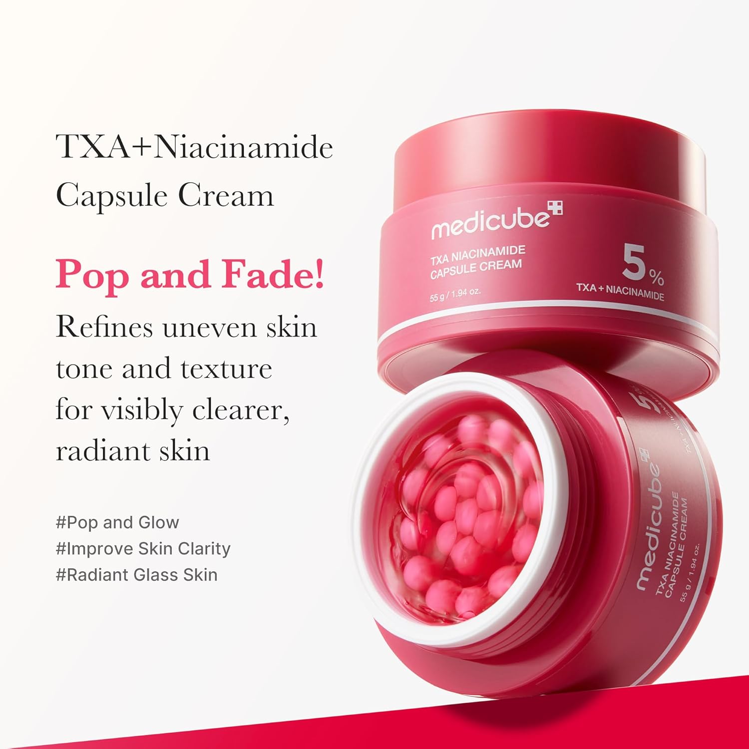Medicube TXA Niacinamide Capsule Cream for dark spots and post-acne marks in Cyprus