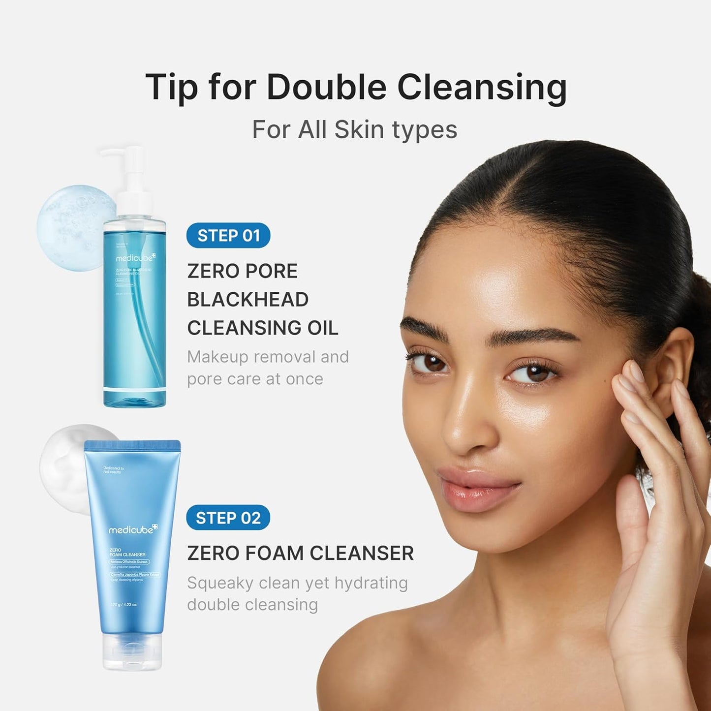 Medicube Zero Pore Blackhead Deep Cleansing Oil 250ml Korean skincare cleanser for pores and blackheads Cyprus