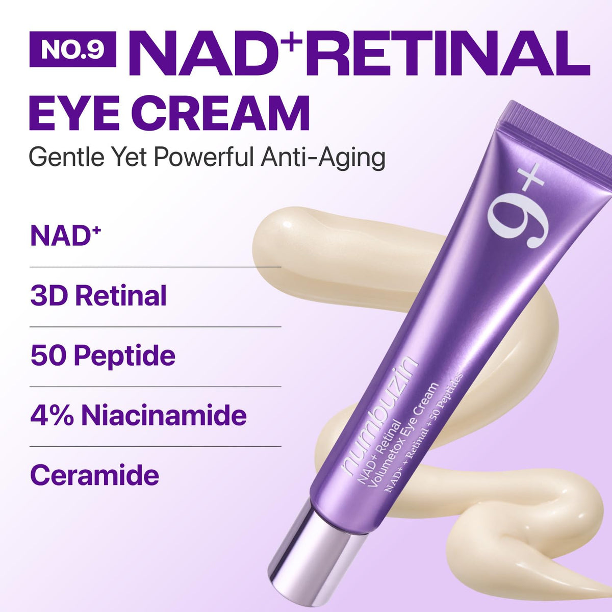 numbuzin No.9 NAD+ Retinal Eye Cream 20ml