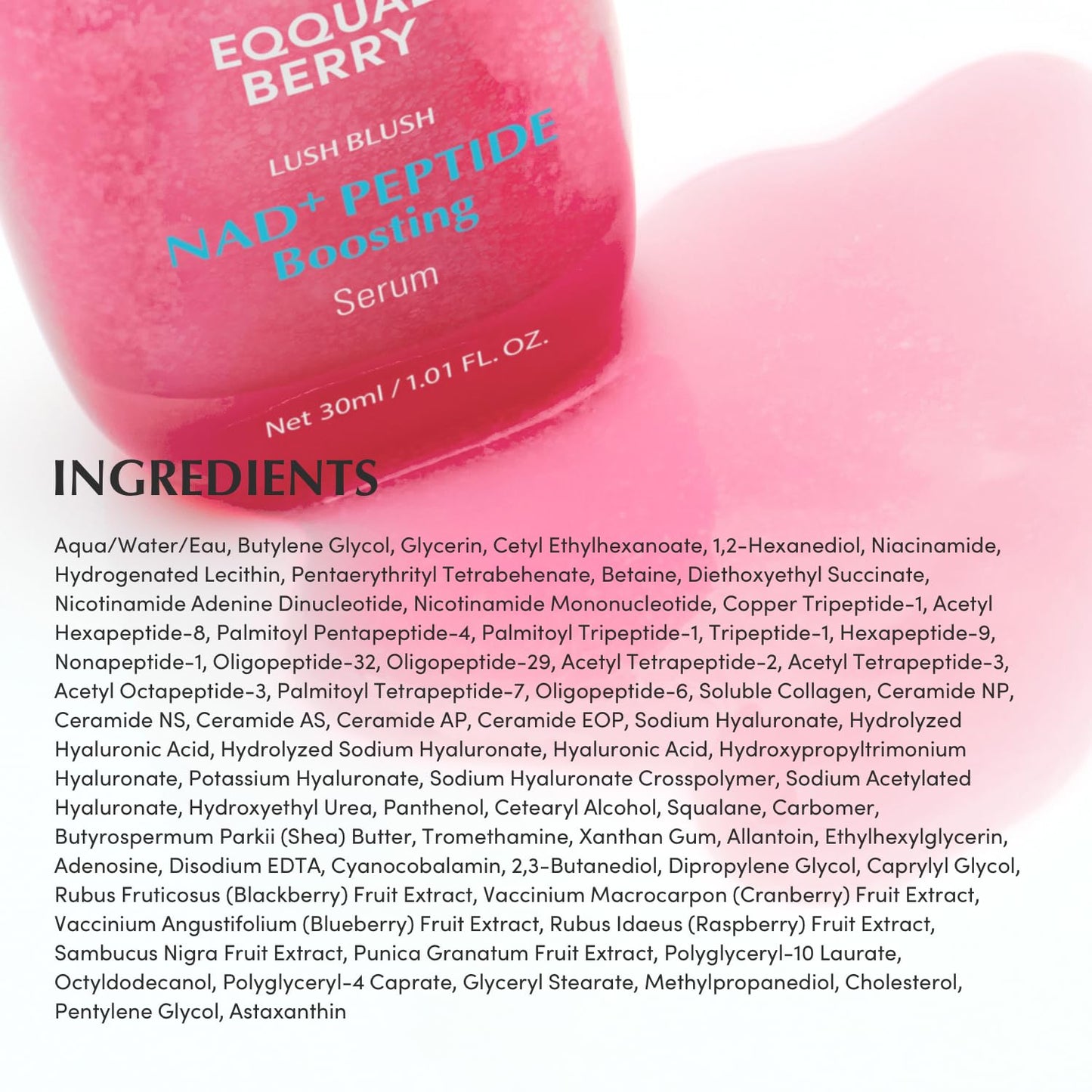 Eqqualberry NAD+ Peptide Boosting Serum 50ml