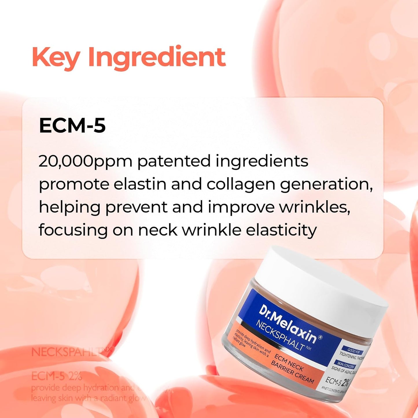 Dr. Melaxin NeckSphalt ECM Ceramide Neck Cream 50ml | Firming Neck Care Cream