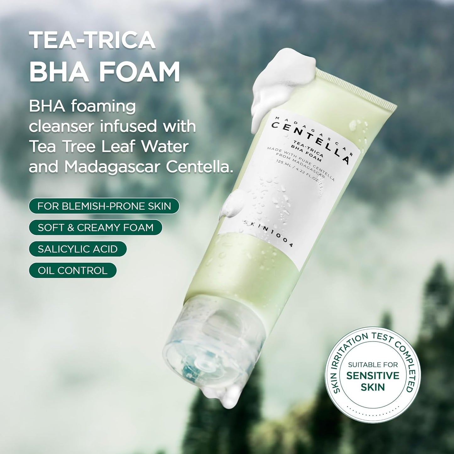 SKIN1004 Madagascar Centella Tea-Trica BHA Αφρός