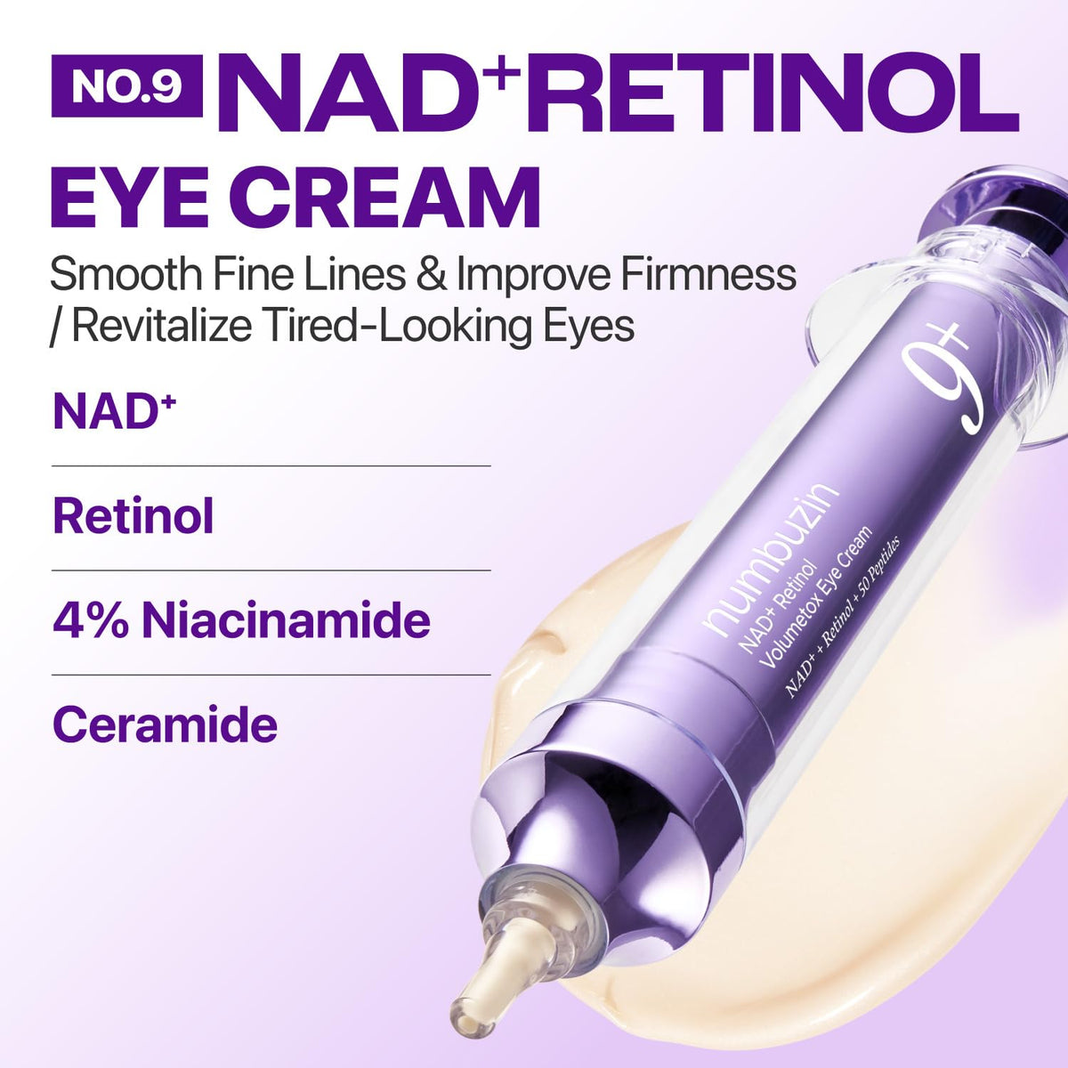 Numbuzin No.9 NAD+ Retinol Volumetox Κρέμα Ματιών 10ml