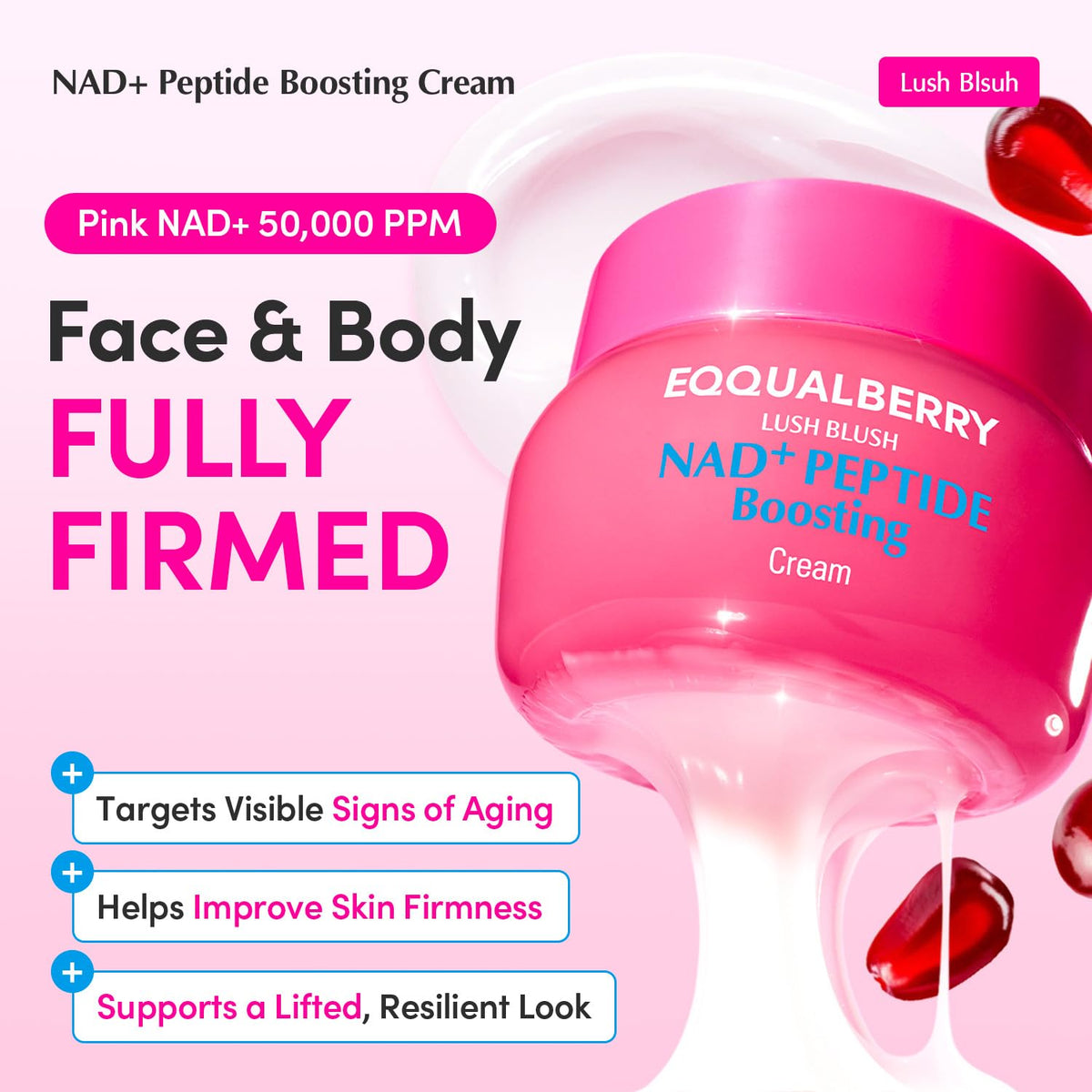 EQQUALBERRY NAD Peptide Boosting Cream 50ml for firm in Cyprus