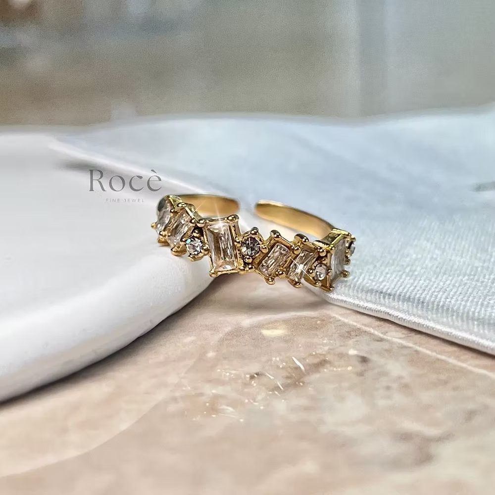 Δαχτυλίδι Radiant Crown με επιχρυσωμένο χρυσό 18 καρατίων