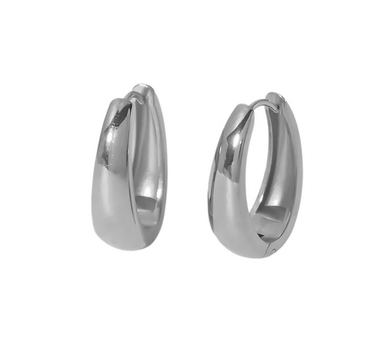Hoops earrings Silver