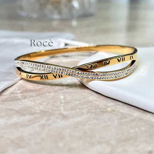 Double Bangle 18K Gold Plated