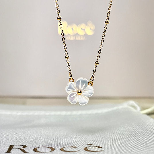 Flower Necklace 18K Gold Plated