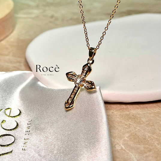 Amara Cross 18K Gold Plated