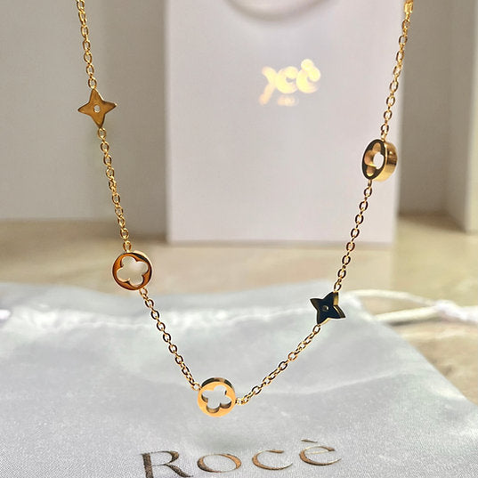 LV Necklace 18K Gold Plated
