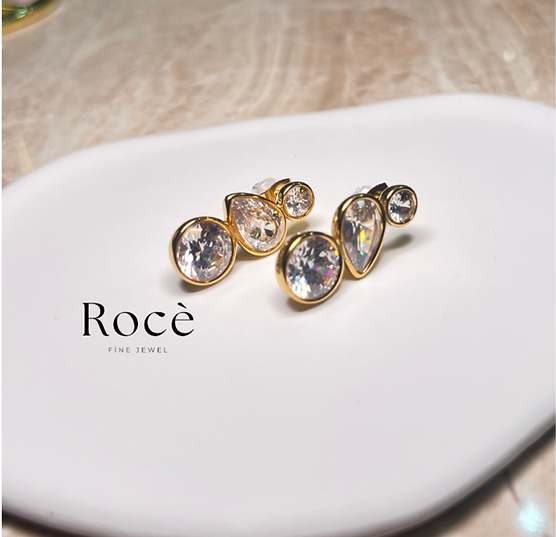 Majestic Earrings 18K Gold Plated