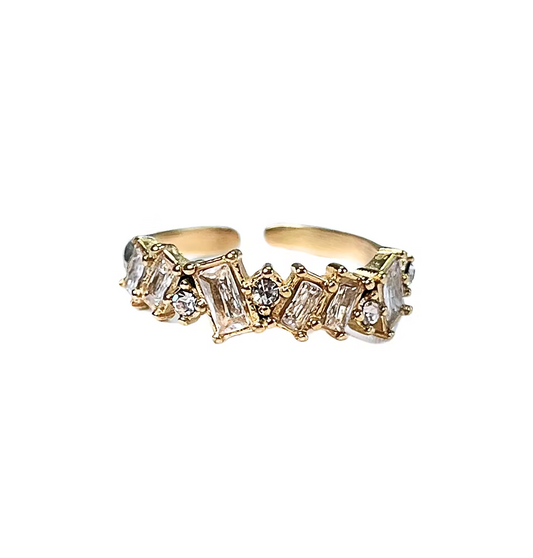 Radiant Crown Ring 18K Gold Plated