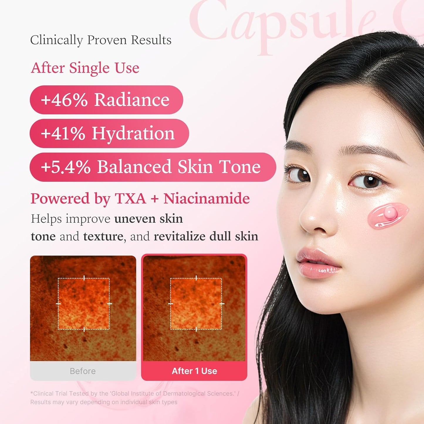 Medicube TXA Niacinamide Capsule Cream for dark spots and post-acne marks in Cyprus