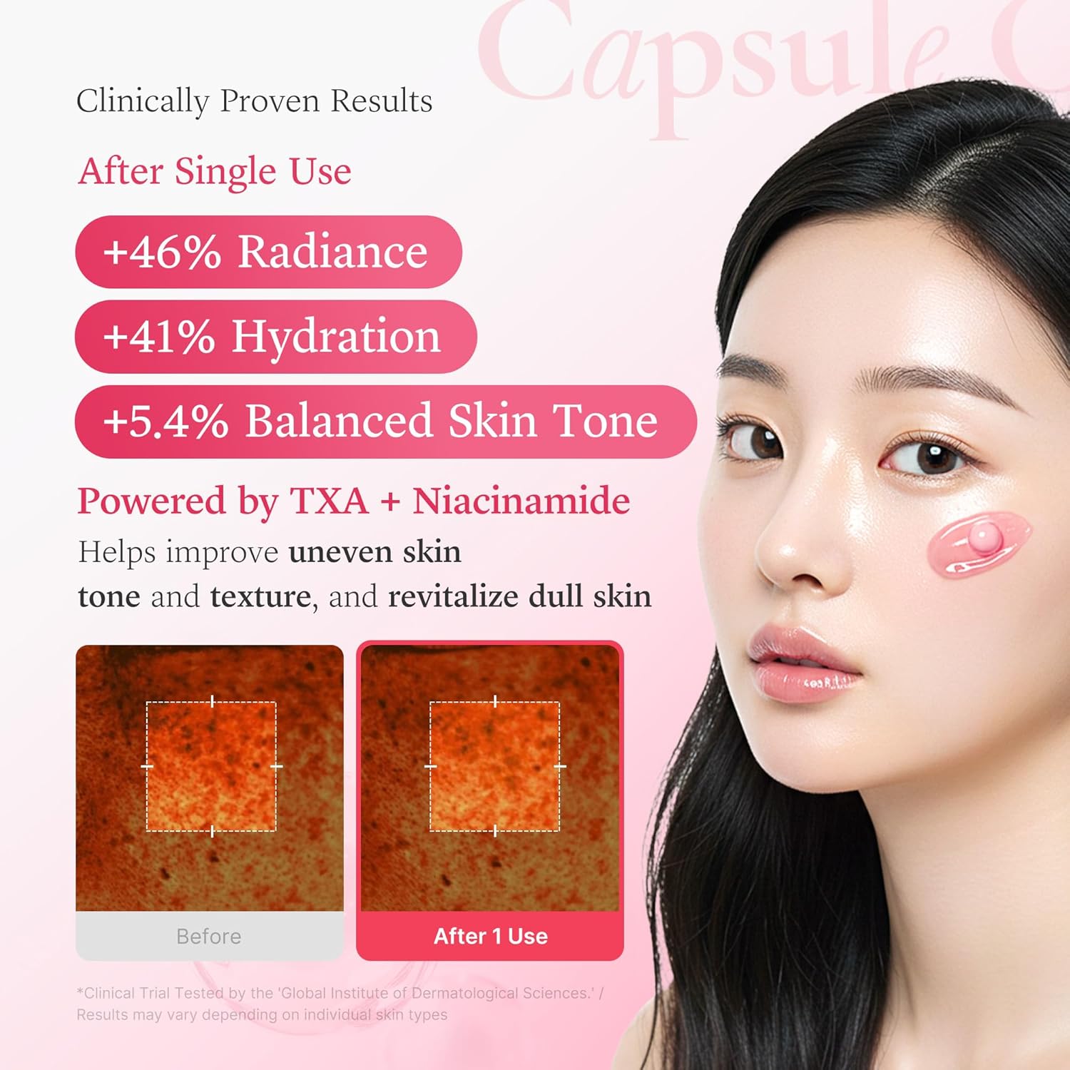 Medicube TXA Niacinamide Capsule Cream for dark spots and post-acne marks in Cyprus
