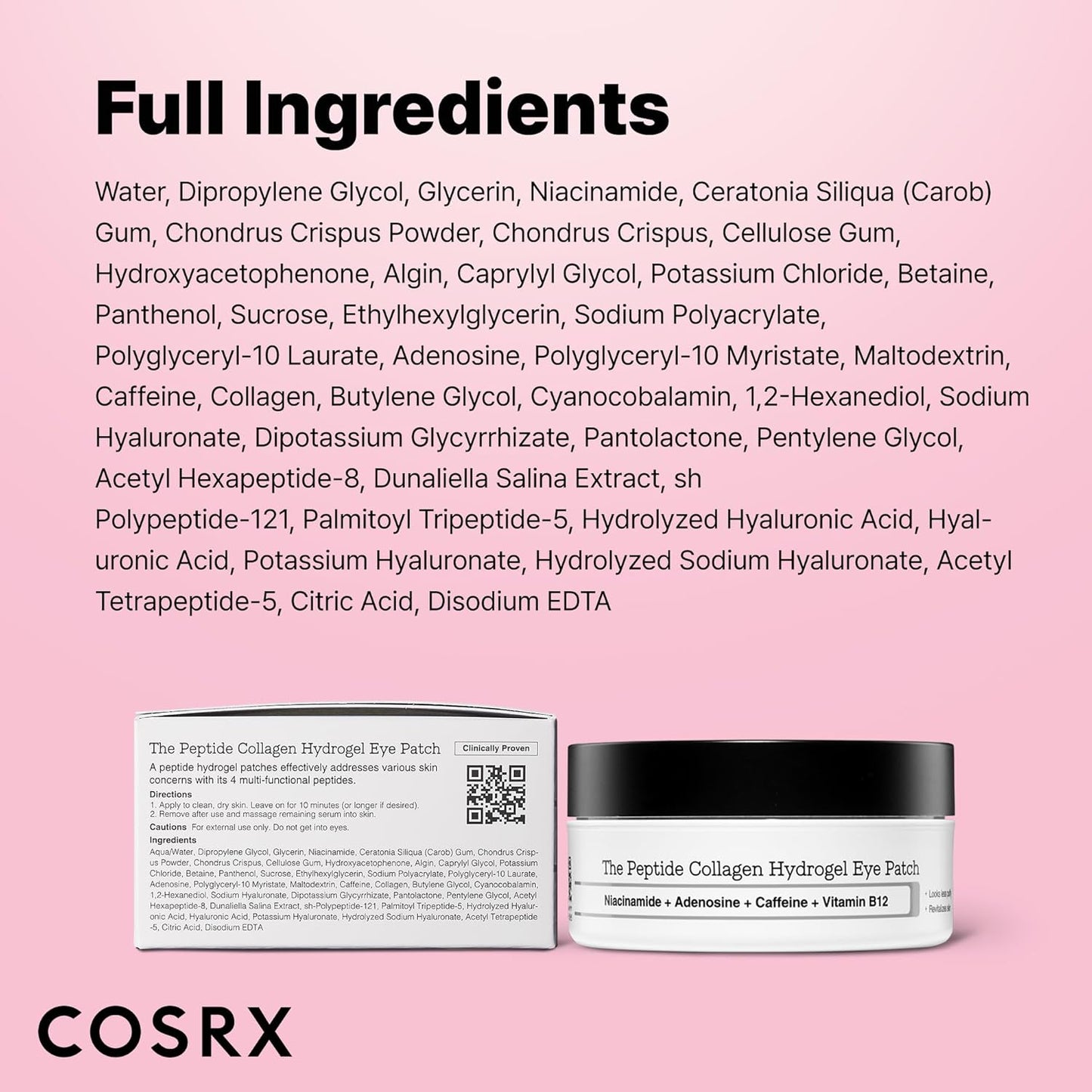 COSRX The Peptide Collagen Hydrogel Eye Patch 60 patches