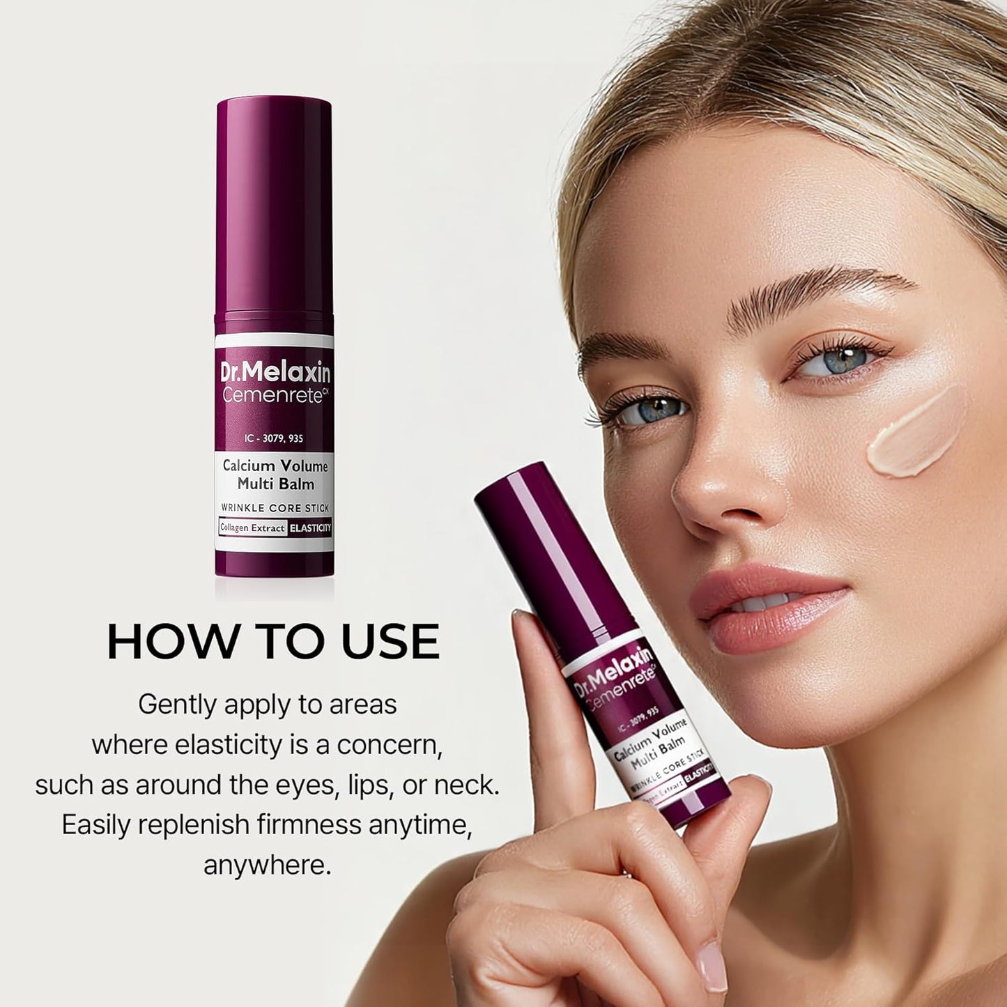 Dr. Melaxin Cemenrete Calcium Volume Multi Balm 9g | Ενυδατικό & Συσφικτικό Βάλσαμο σε Στικ
