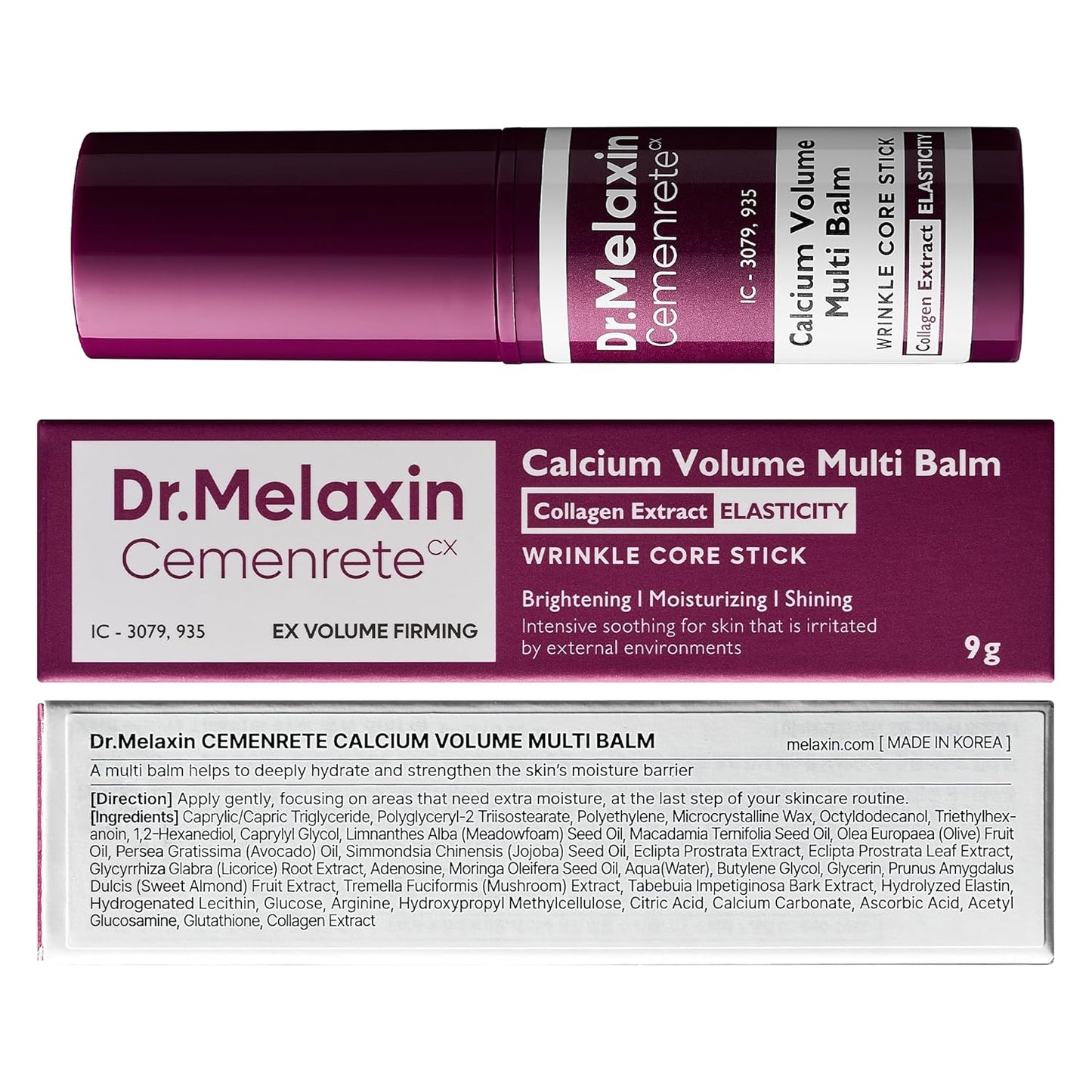 Dr. Melaxin Cemenrete Calcium Volume Multi Balm 9g | Ενυδατικό & Συσφικτικό Βάλσαμο σε Στικ