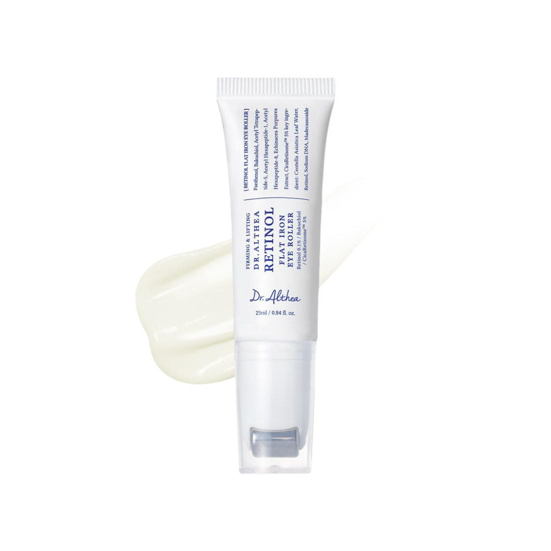 Dr. Althea Retinol Flat Iron Eye Roller 25ml with retinol and gua sha applicator in Cyprus