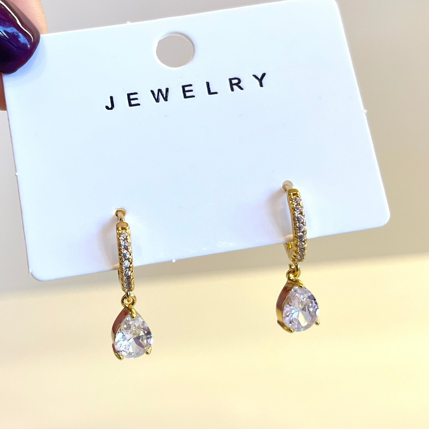 Strass Lux Earrins Gold