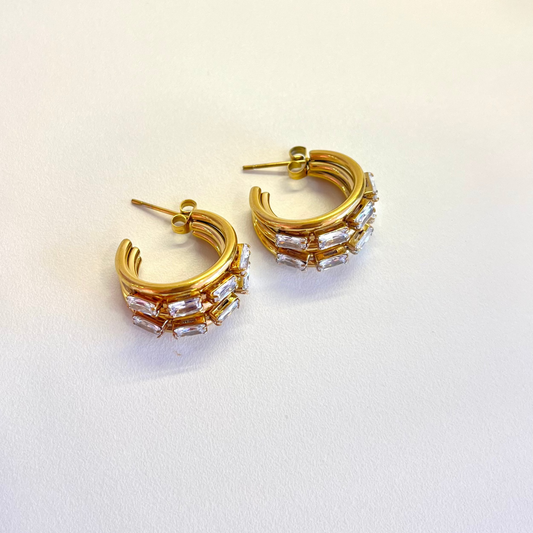 Luxury Triple Hoops