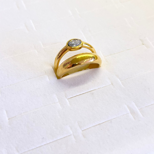 Double Stone Ring