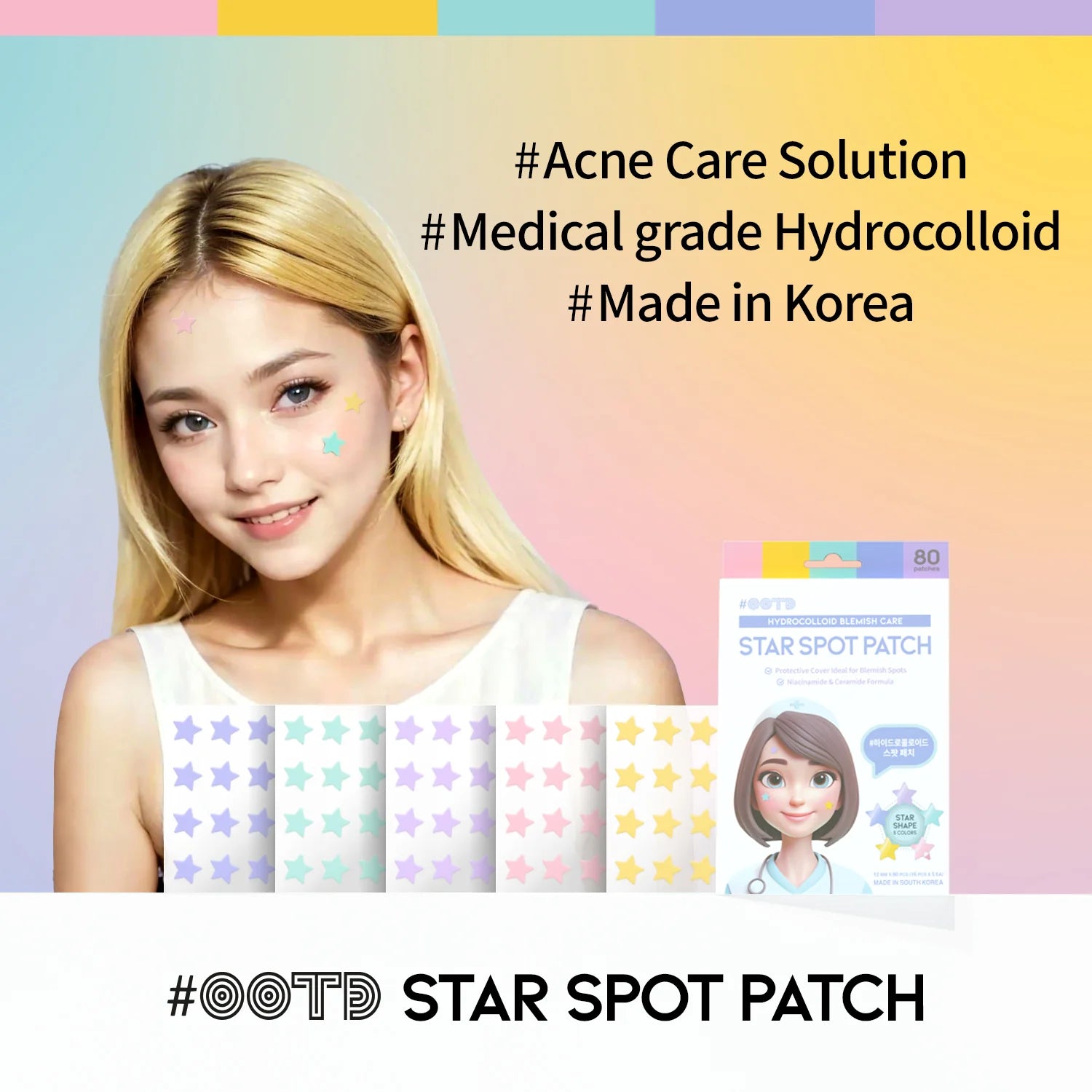 OOTD Star Spot Patch Korean acne patch Cyprus Beauty Cave