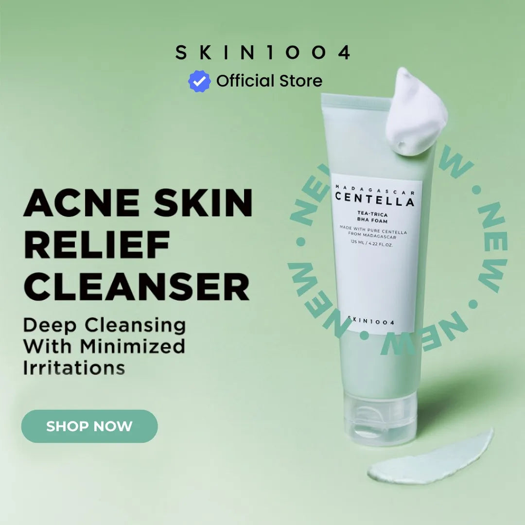 SKIN1004 Madagascar Centella Tea-Trica BHA Foam cleanser for acne-prone oily skin